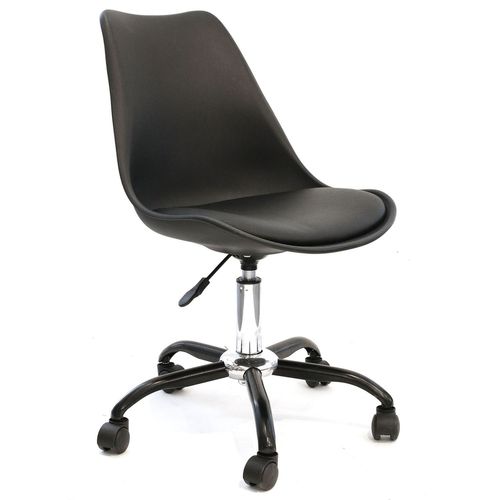 Chaise De Bureau À Roulettes Design Kiruna - Noir