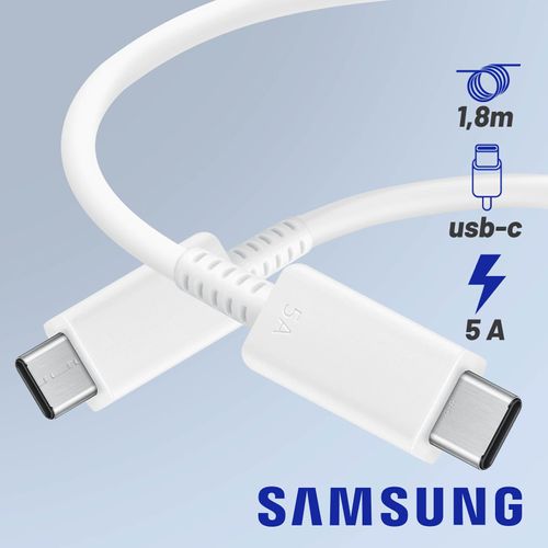 EP-DX510 Câble USB-C vers USB-C 180Cm 60W 100W Original Samsung Galaxy A52 / A52s / A53 / A70 / A70s / A71 / A72 5g
