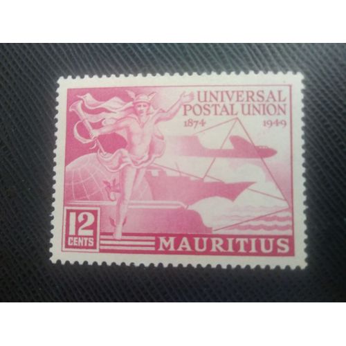 Timbre Ile Maurice Y T 221 75e Anniversaire De L'union Postale Universelle (Upu) 1949 ( 090708 )