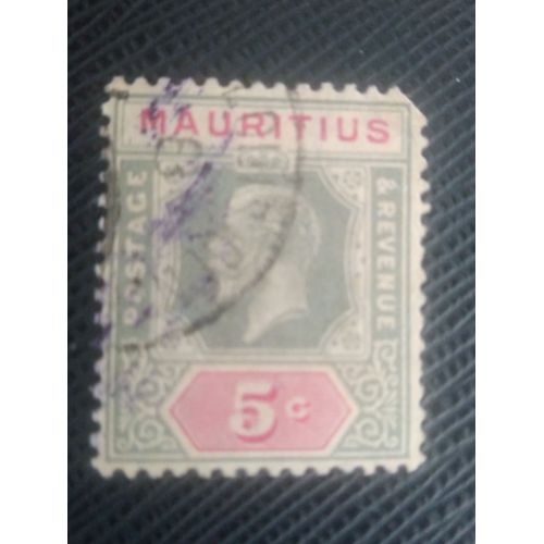 Timbre Ile Maurice Y T 138 Le Roi Édouard Vii 1910 ( 090708 )