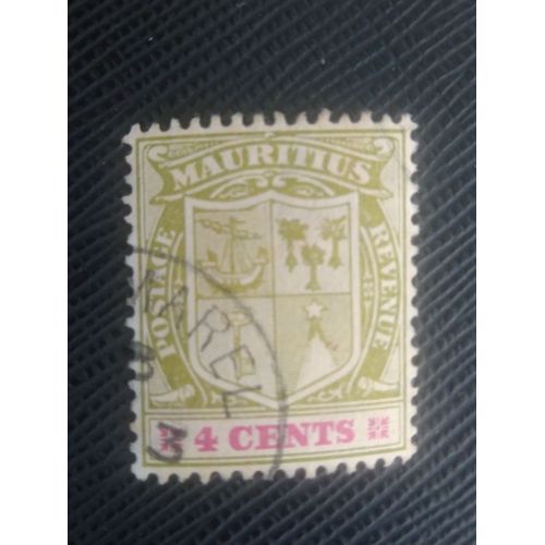 Timbre Ile Maurice Y T 160 Armoiries 1921 ( 090708 )