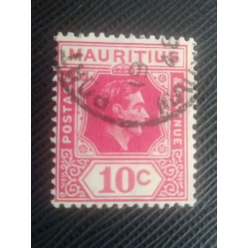 Timbre Ile Maurice Y T 205 A Le Roi George Vi 1938 ( 090708 )
