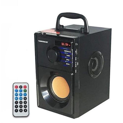 VAENSONG A10 caisson de basses stéréo en bois Super basse Radio FM haut-parleur Bluetooth