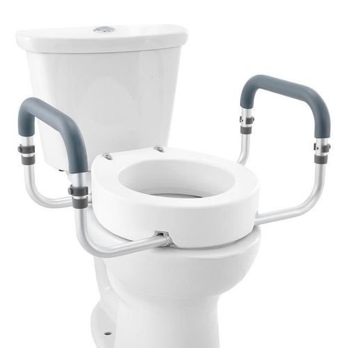 Rehausseur De Toilette-Vevor-Ronde Standard-88,9 Mm Haut-Charge 136 Kg-Alu-Personnes Âgées, Handicapés, Patients, Enceintes 