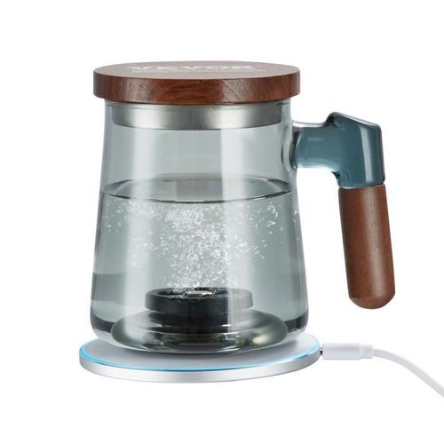 Générateur D'eau Hydrogénée - Vevor - 130x100x123mm Carafe Hydrogénée 400 Ml Ioniseur Spe Domicile Avec Base De Chargement Sans Fil