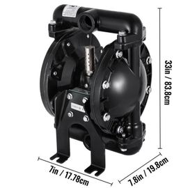 Pompe Pneumatique À Double Membrane-Vevor-Entrée Et Sortie De 25 Mm-Alliage D'aluminium-24 Gpm-Max 100 Psi-Pétrole, Diesel, Huile