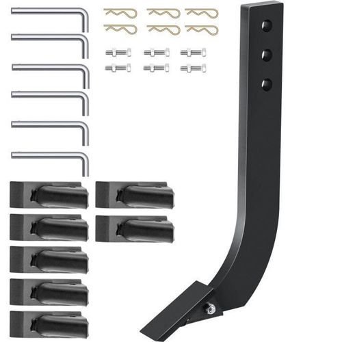 Tige de Labourage de Lame de Caisson-VEVOR-410 x 209 mm -6 Pièces 3 Trous-Remplacement, Creuser, Labourer