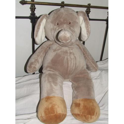 Grand Elephant Nicotoy Gris 70 Cm