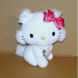 Peluche Hello Kitty rose et blanche Jemini, Hello Kitty - Sanrio