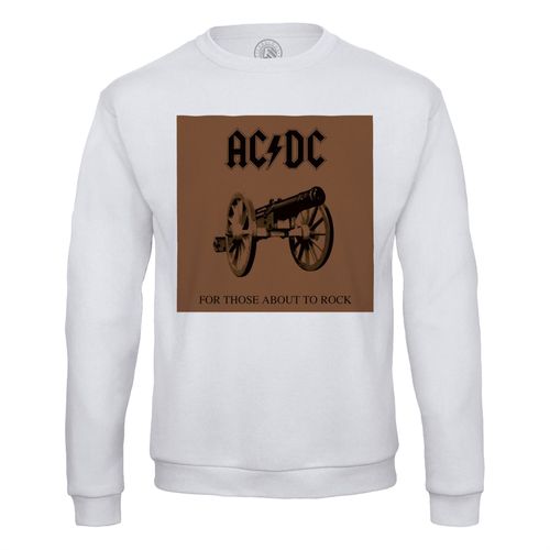 Sweat Shirt Homme Acdc Vintage Album Cover For Those About To Rock