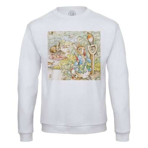 Sweat Shirt Homme Petter Rabbit Pierre Lapin Jardin Illustration Enfant Beatrice Potter