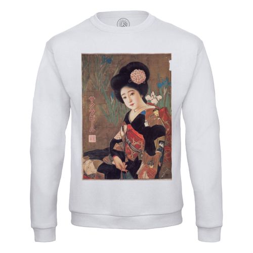 Sweat Shirt Homme Affiche Publicitaire Japonaise Vintage / Sakura Beer 1912