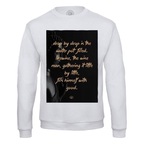 Sweat Shirt Homme Feeling Good Citation Inspirante Anglais Bouddha Bouddhisme Bien Etre Spiritualite
