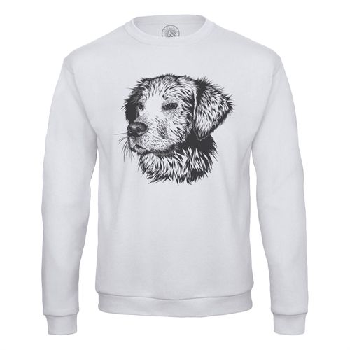 Sweat Shirt Homme Chien Animaux De Compagnie Dessin Art Mignon