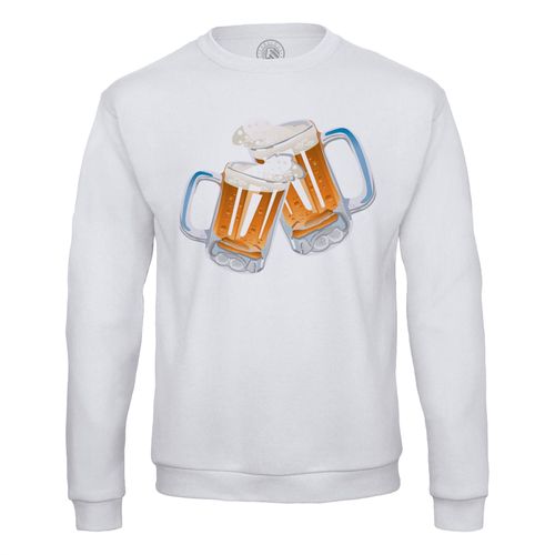 Sweat Shirt Homme Biere Pression Fraiche Chope Biere Blonde Trinque