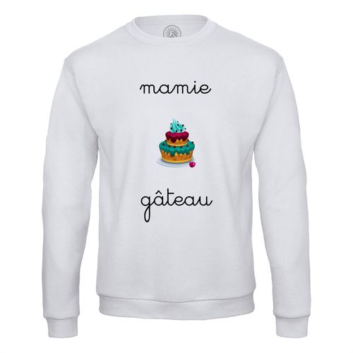 Sweat Shirt Homme Mamie Gateau Grand Mere Douceur Super Mamie