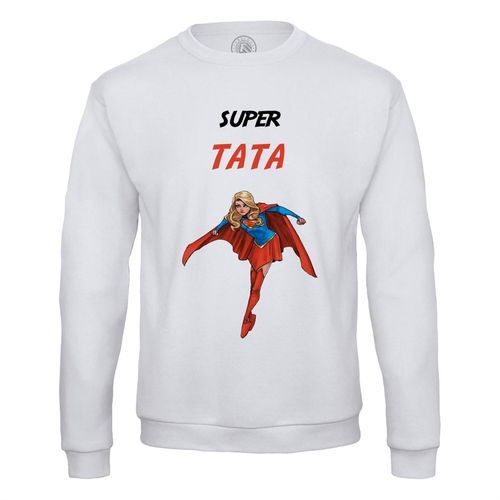 Sweat Shirt Homme Super Tata Super Woman Wonder Woman Super Hero Tante