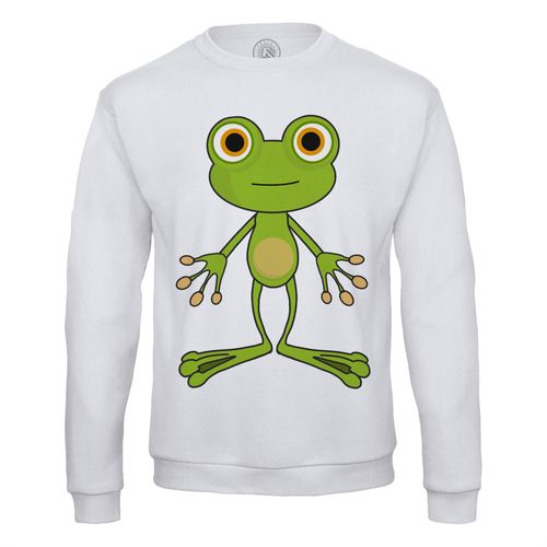 Sweat Shirt Homme Peinture Grenouille Illustration Enfant Mignon