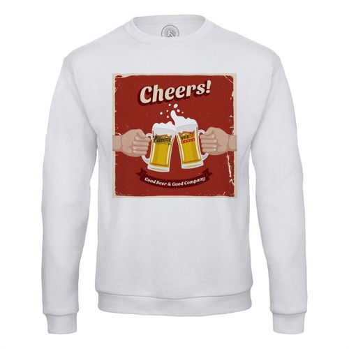 Sweat Shirt Homme Affiche De Pub Bonne Bière Et Bonne Compagnie