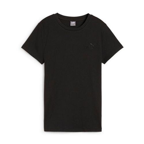 Tee Shirt Manches Courtes Puma W Ess Ele Tee Noir