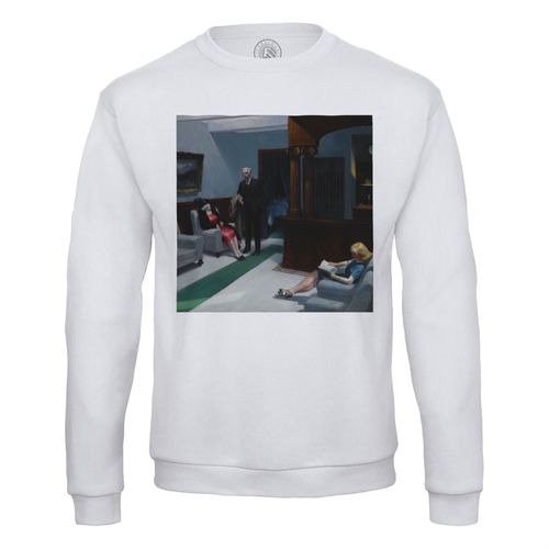 Sweat Shirt Homme Hotel Lobby Edward Hopper Peinture Realisme Amerique