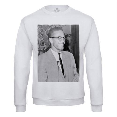 Sweat Shirt Homme Malcolm X Activiste Droits De L'homme Portrait Vintage