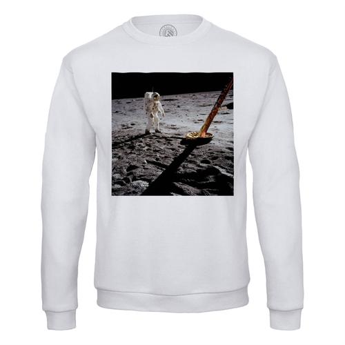 Sweat Shirt Homme Neil Armstrong Premier Pas Sur La Lune Astronaute Photo