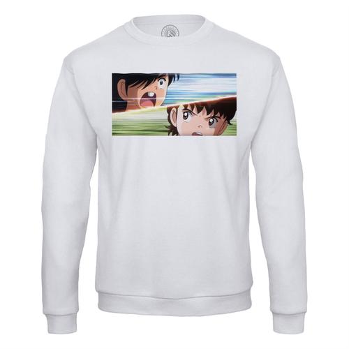 Sweat Shirt Homme Olive Et Tom Captain Tsubasa Manga Cartoon Japon Foot