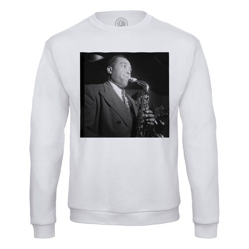 Sweat Shirt Homme Charlie Parker Bird Saxophone Artiste Jazz Portrait