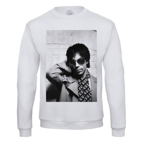 Sweat Shirt Homme Prince Lunettes Chanteur Funk Pop Star Celebrite