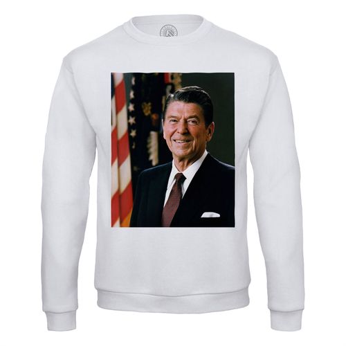 Sweat Shirt Homme Ronald Reagan President Etats Unis Portrait