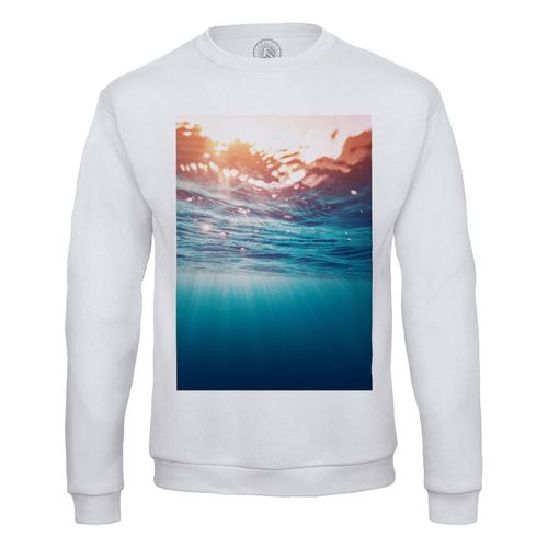 Sweat Shirt Homme Rayons De Lumiere Sous L'eau Superbe Photo Ocean Mer Surf
