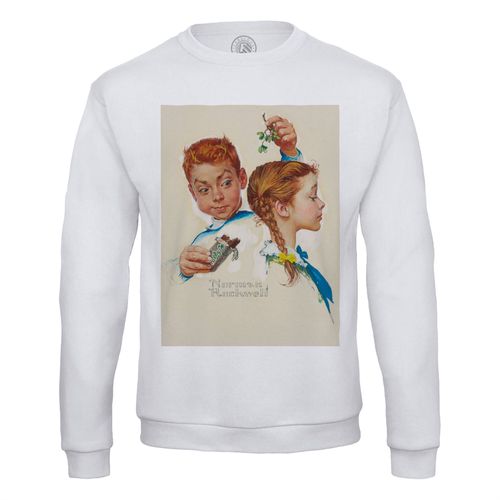 Sweat Shirt Homme Fille Garcon & Chocolat Peinture Norman Rockwell Etats Unis