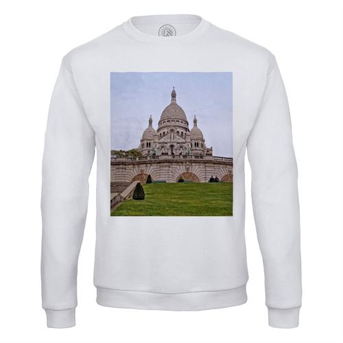 Sweat Shirt Homme Basilique Sacre Coeur Paris Monument Architecture Eglise France