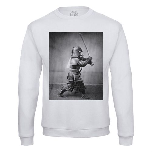 Sweat Shirt Homme Samourai Photo Ancienne Japon Epee Vintage
