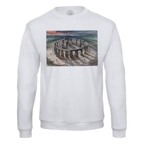 Sweat Shirt Homme Stonehenge 1000 Avant Jc Alan Sorrell Dessin Illustration