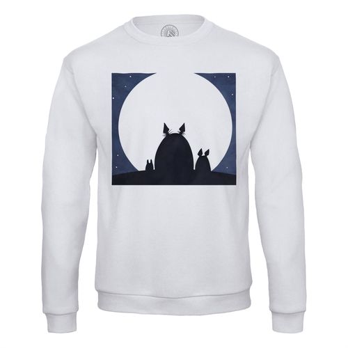 Sweat Shirt Homme Lune Mon Voisin Totoro Manga Anime Miyazaki Kawai