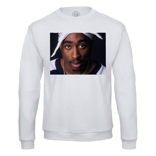 Sweat Shirt Homme Tupac Shakur Rapper Rap Hip Hop Legend Portrait Couleur