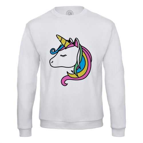 Sweat Shirt Homme Licorne Serein Mignon Dessin Kawai Illustration Enfant