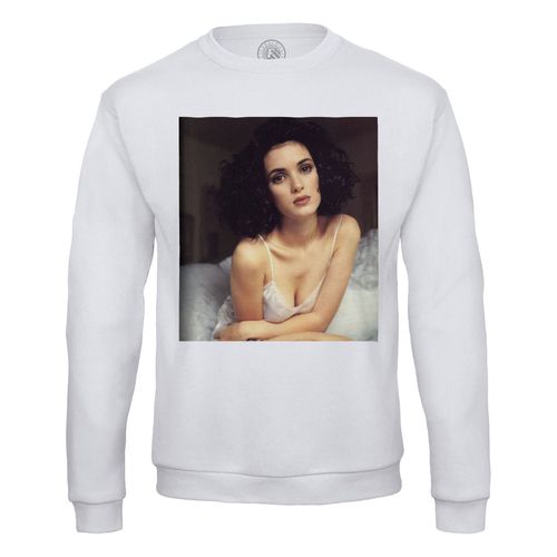 Sweat Shirt Homme Winona Ryder Actrice Glamour Hollywood Celebrite Photo Vintage