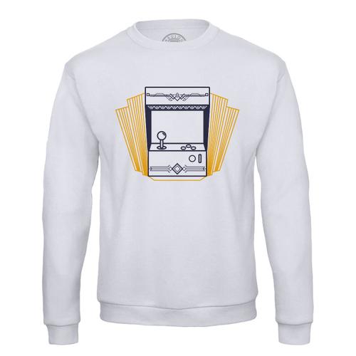 Sweat Shirt Homme Arcade Gaming Jeu Vidéo Vintage Rétro Art Déco