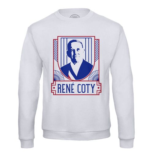 Sweat Shirt Homme René Coty Style Politique Chic Luxe France