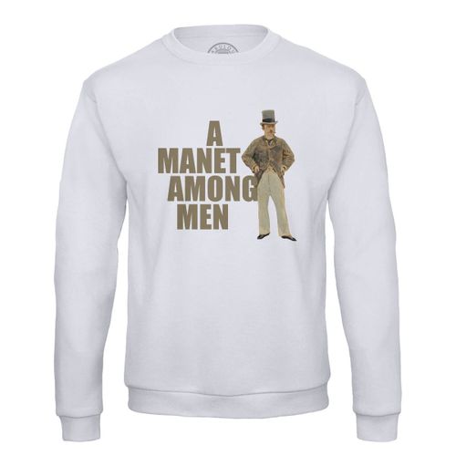 Sweat Shirt Homme A Manet Among Men Jeu De Mot Humour Art