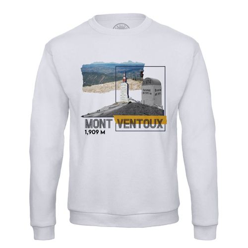Sweat Shirt Homme Mont Ventoux Collage Vélo France Cyclisme Tour
