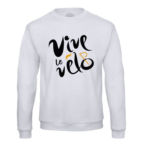 Sweat Shirt Homme Vive Le Vélo France Cyclisme Tour Course Route