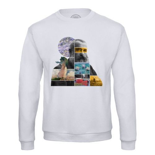 Sweat Shirt Homme Claude Monet Collage Moderne Art Artiste Peinture