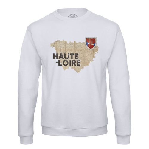 Sweat Shirt Homme Haute Loire 43 Departement Le Puy En Velay Carte Ancienne Rare