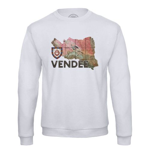 Sweat Shirt Homme Vendée 85 Departement La Roche Sur Yon Carte Ancienne