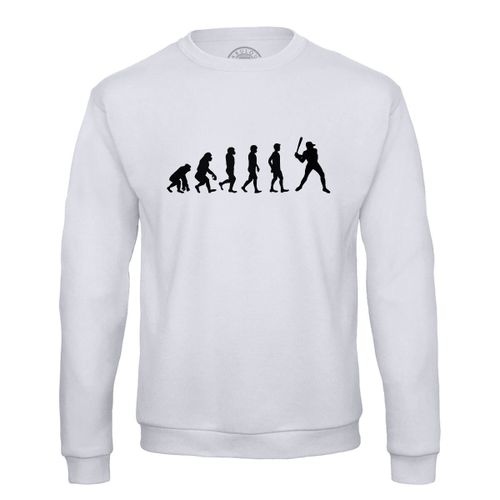 Sweat Shirt Homme Evolution Baseball Usa Etats Unis Sport Athlète