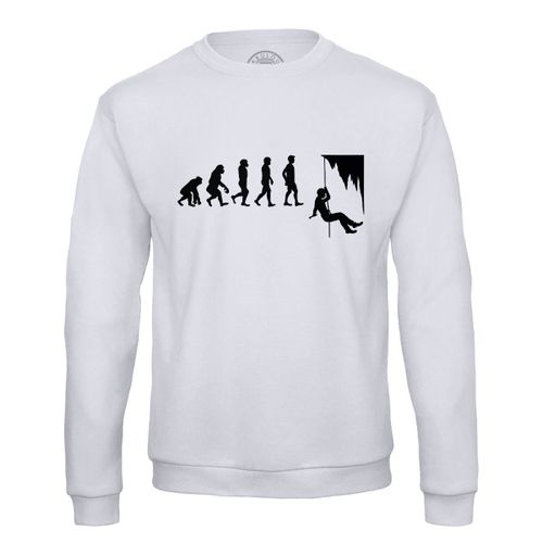 Sweat Shirt Homme Evolution Spéléo Sport Athlète Grotte Spéléologie